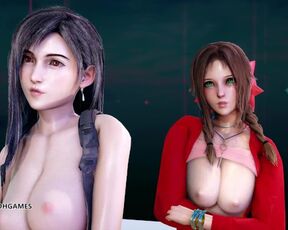 [MMD] Berry Good - Mellow Mellow Tifa Lockhart Aerith Naked Dance Final Fantasy 7 Remake FF7