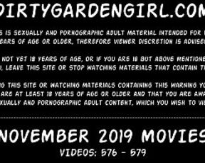 Dirtygardengirl NOVEMBER 2019 NEWS: huge prolapse, fisting insertions