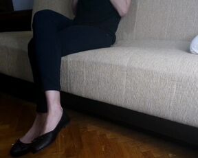 Black Ballet Flats Shoeplay (Part 1) Preview