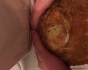 fucking bread with cum