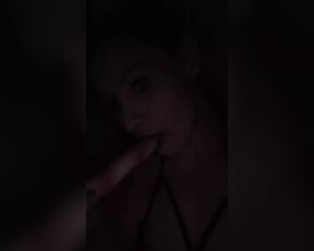 Milf masturbating in the dark