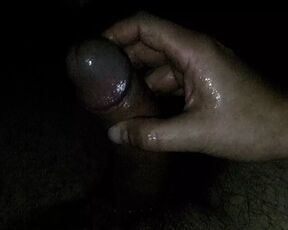 Public cum in the night inside our car