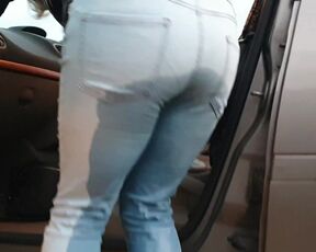 ⭐ Public Wetting in tight blue jeans, then rewetting them again later! (No toilets allowed) ;)