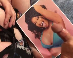 The wife stroking my cock to cum tribute Nicki Minaj