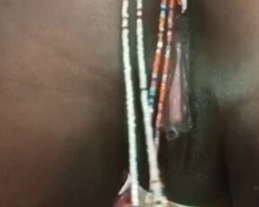 Anal beads. Dirty anal insert