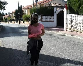 PUBLIC OUTDOORS FLASHING TITS IN THE STREET