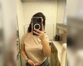 Masturbation in Airplane Toilet