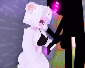 Minecraft porn Girl suck dick Enderman JENNY SEX MOD