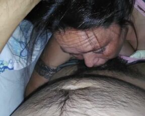 She deep throated it all