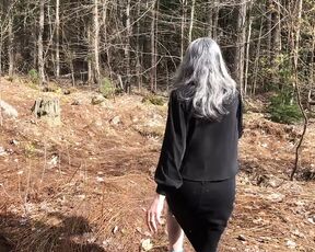 Sub Sarah Ordered to Masturbate in the Woods