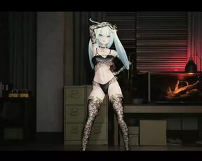 Very Hot Teen In Sexy Lingerie Dancing (3D HENTAI)