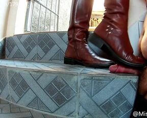 PREV new Boots Crushing a Cock on the Stairs with Camil