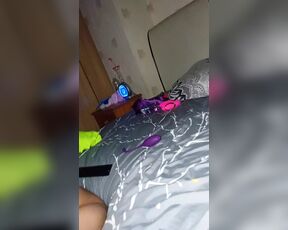 She loves masturbating with toy